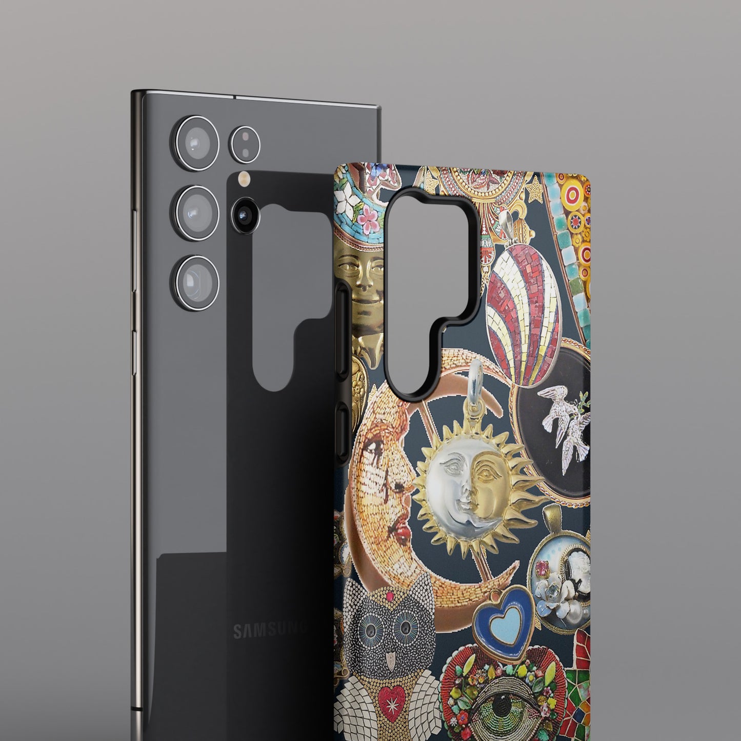 Mosaic Charm Vintage Collage Design Case for Galaxy S series Phones