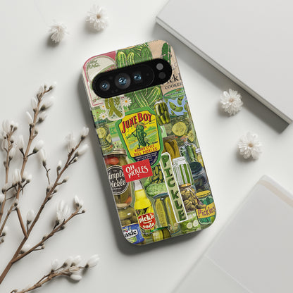 Vintage Pickle Collage Design Phone Case for Google Pixel