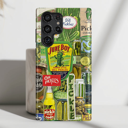 Vintage Pickle Collage Design Case for Galaxy S series Phones
