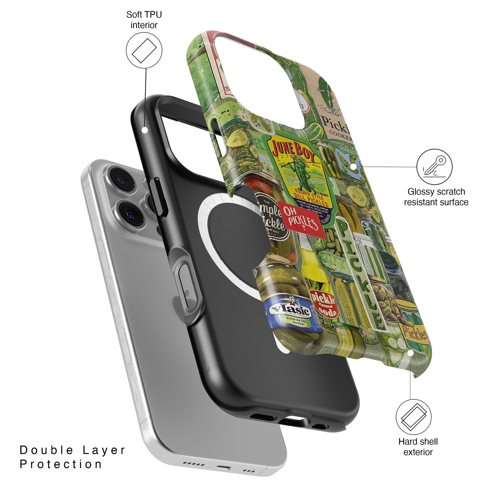 Vintage Pickle Collage iPhone Case – SigCase Vintage Pickle Collage iPhone Case – SigCase