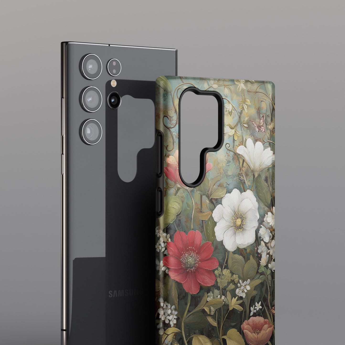 Vintage Rouge Design Phone Case for Galaxy S series Phones