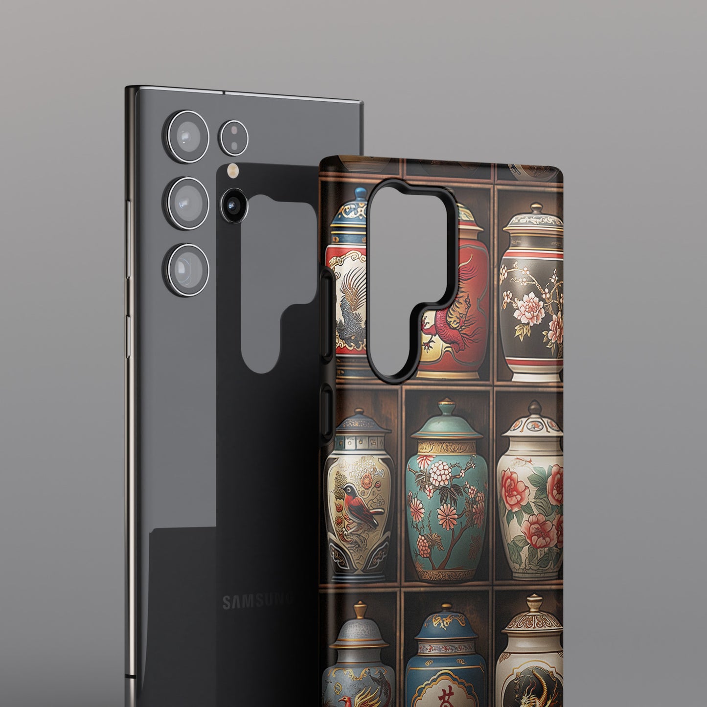 Vintage Tea Jars Collage Design Case for Galaxy S series Phones
