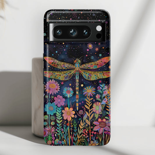 Whimsical Dragonfly Folk Art Style Design Google Pixel Phone Case
