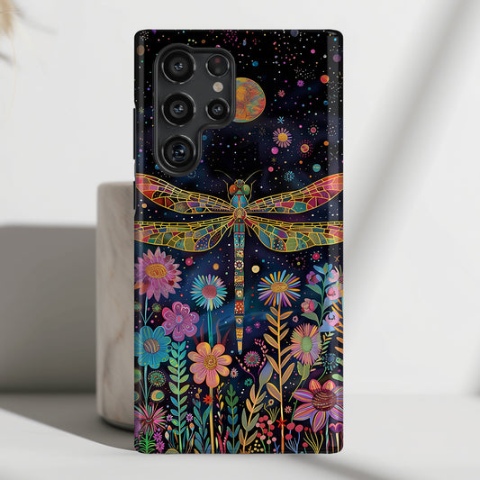 Whimsical Dragonfly Folk Art Style Design Case for Galaxy S series Phones