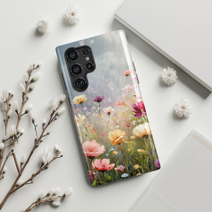 Whispering Wildflowers Design Phone Case for Galaxy S series Phones