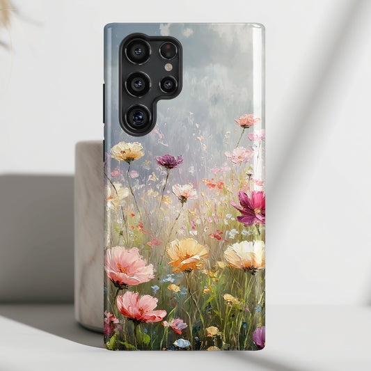 Whispering Wildflowers Design Phone Case for Galaxy S series Phones