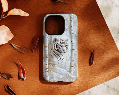 White Tiger Design iPhone Case