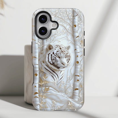 White Tiger Design iPhone Case