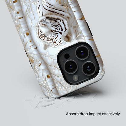 White Tiger Design iPhone Case