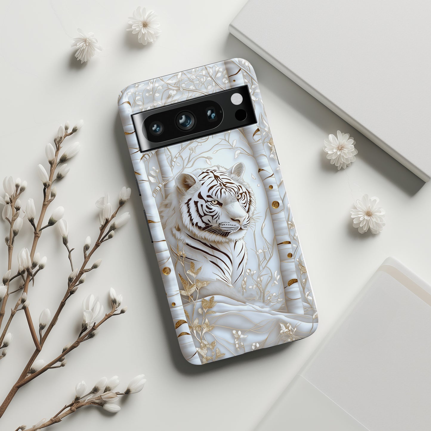 White Tiger Design Google Pixel Phone Case