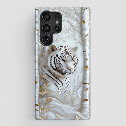 White Tiger Design Samsung Phone Case