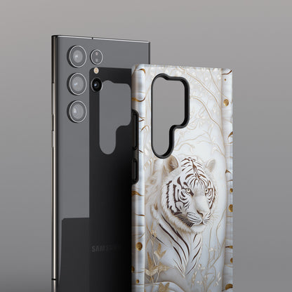 White Tiger Design Samsung Phone Case