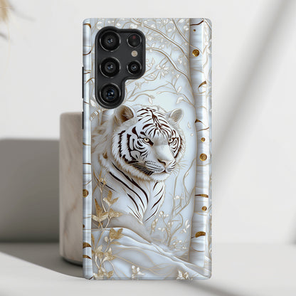 White Tiger Design Samsung Phone Case