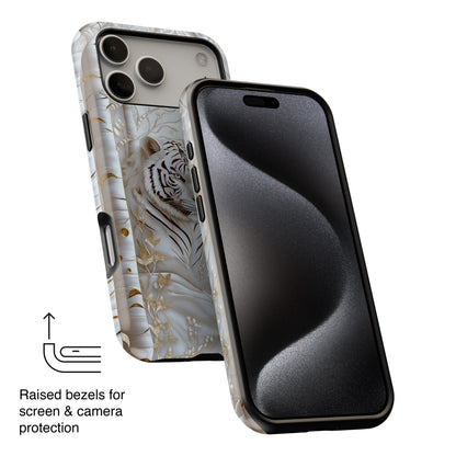 White Tiger Design iPhone Case