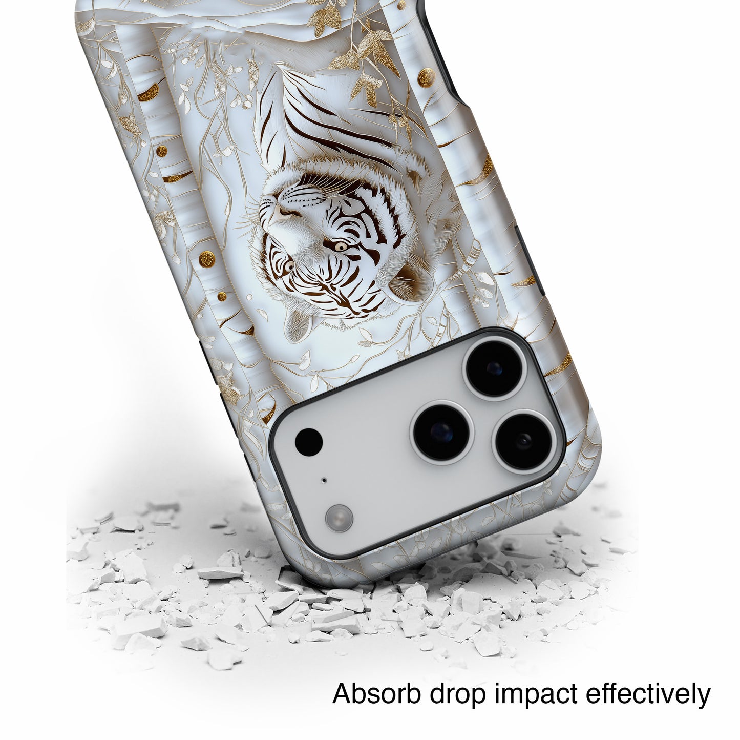 White Tiger Design iPhone Case