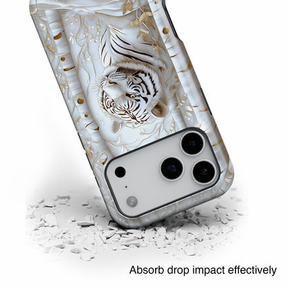 White Tiger Design iPhone Case