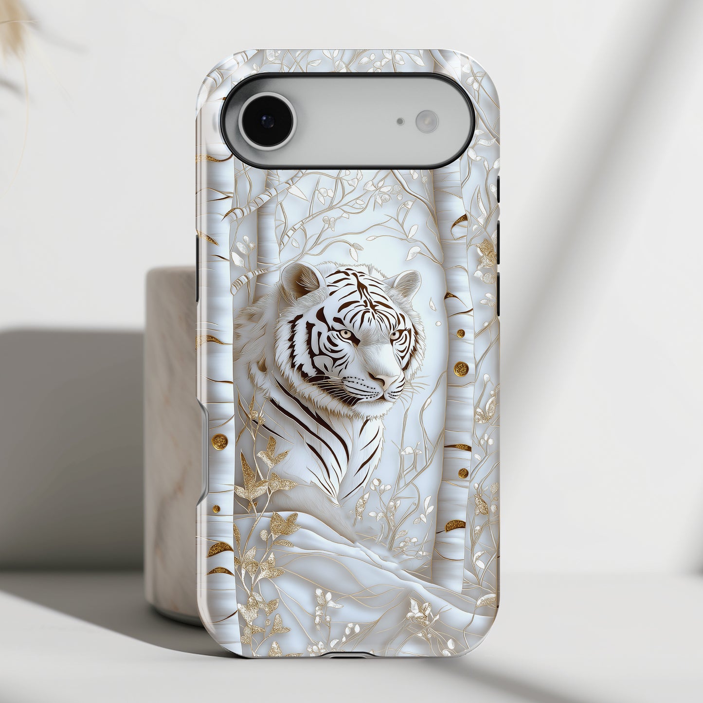 White Tiger Design iPhone Case