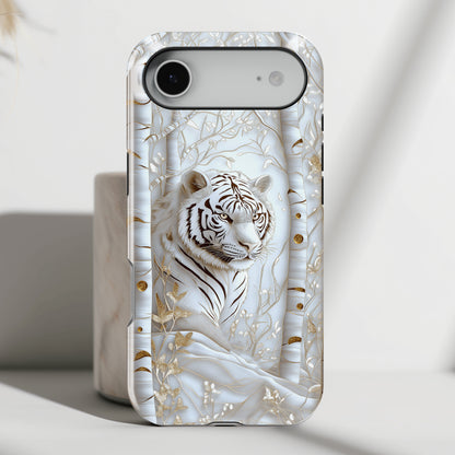 White Tiger Design iPhone Case