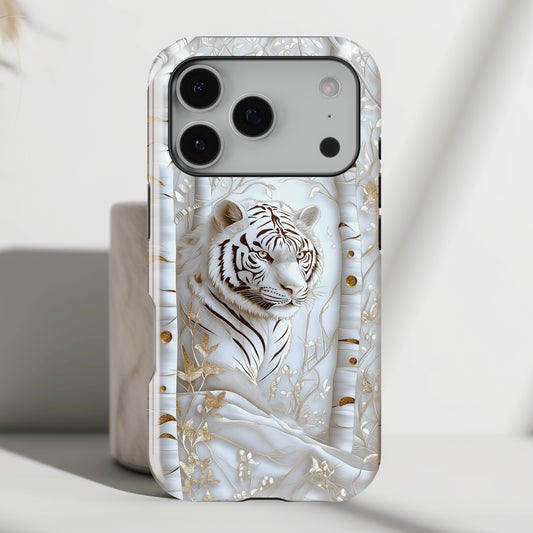 White Tiger Design iPhone Case