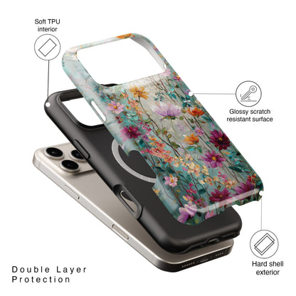 Wildflower Symphony Design iPhone Case