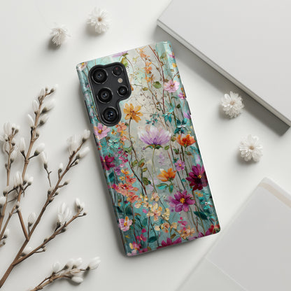 Wildflower Symphony Design Phone Case for Galaxy S series Phones