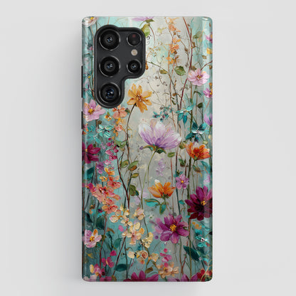 Wildflower Symphony Design Phone Case for Galaxy S series Phones