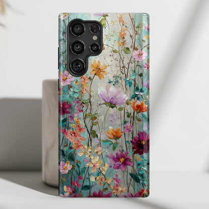 Wildflower Symphony Design Phone Case for Galaxy S series Phones