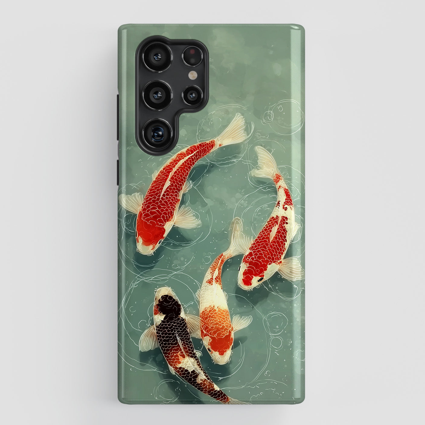 Zen Koi Design Phone Case for Galaxy S series Phones