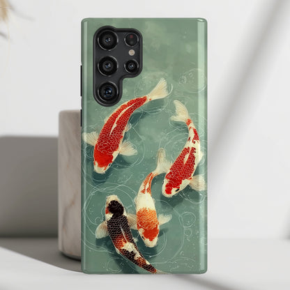 Zen Koi Design Phone Case for Galaxy S series Phones
