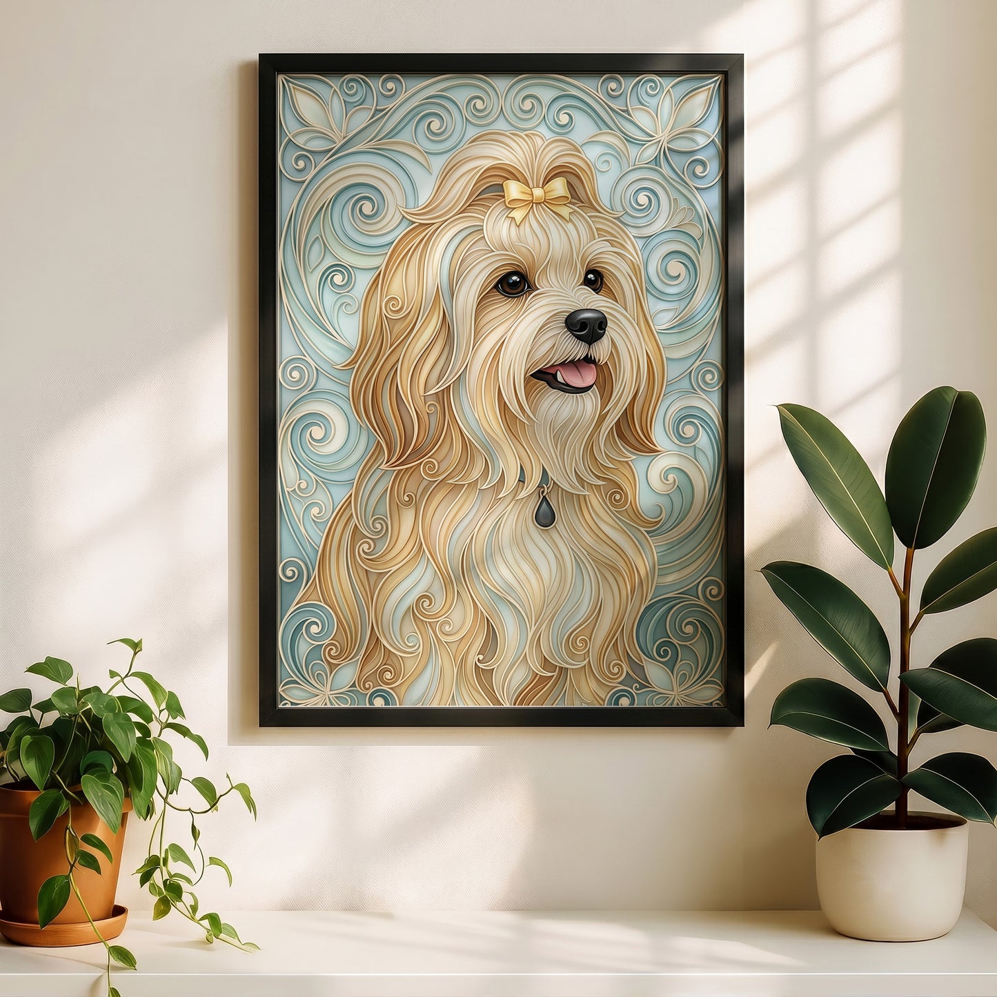 The Elegant Filigree – Custom Pet Portrait Wall Art