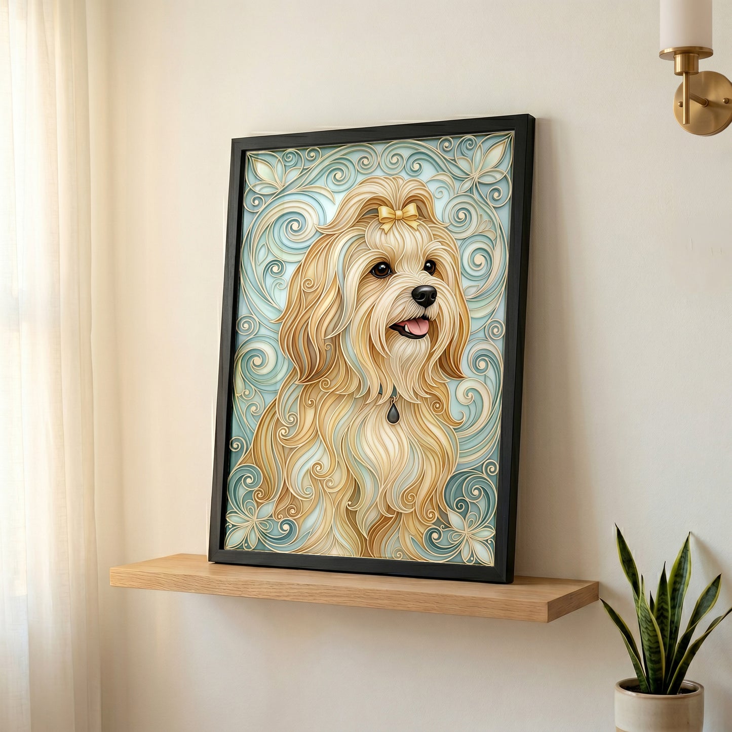 The Elegant Filigree – Custom Pet Portrait Wall Art
