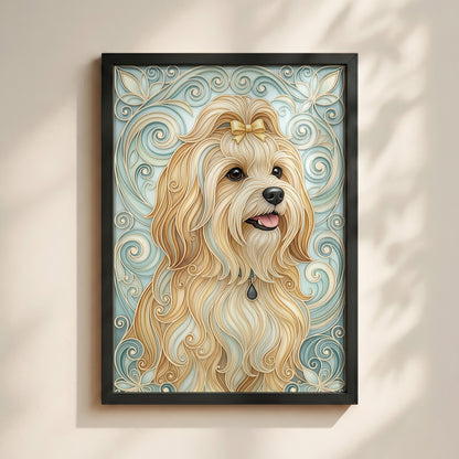 The Elegant Filigree – Custom Pet Portrait Wall Art