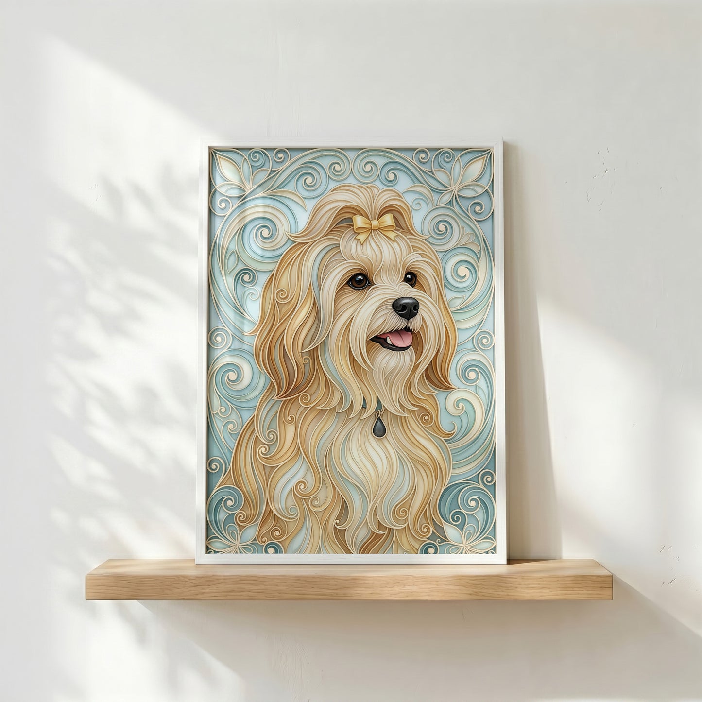 The Elegant Filigree – Custom Pet Portrait Wall Art