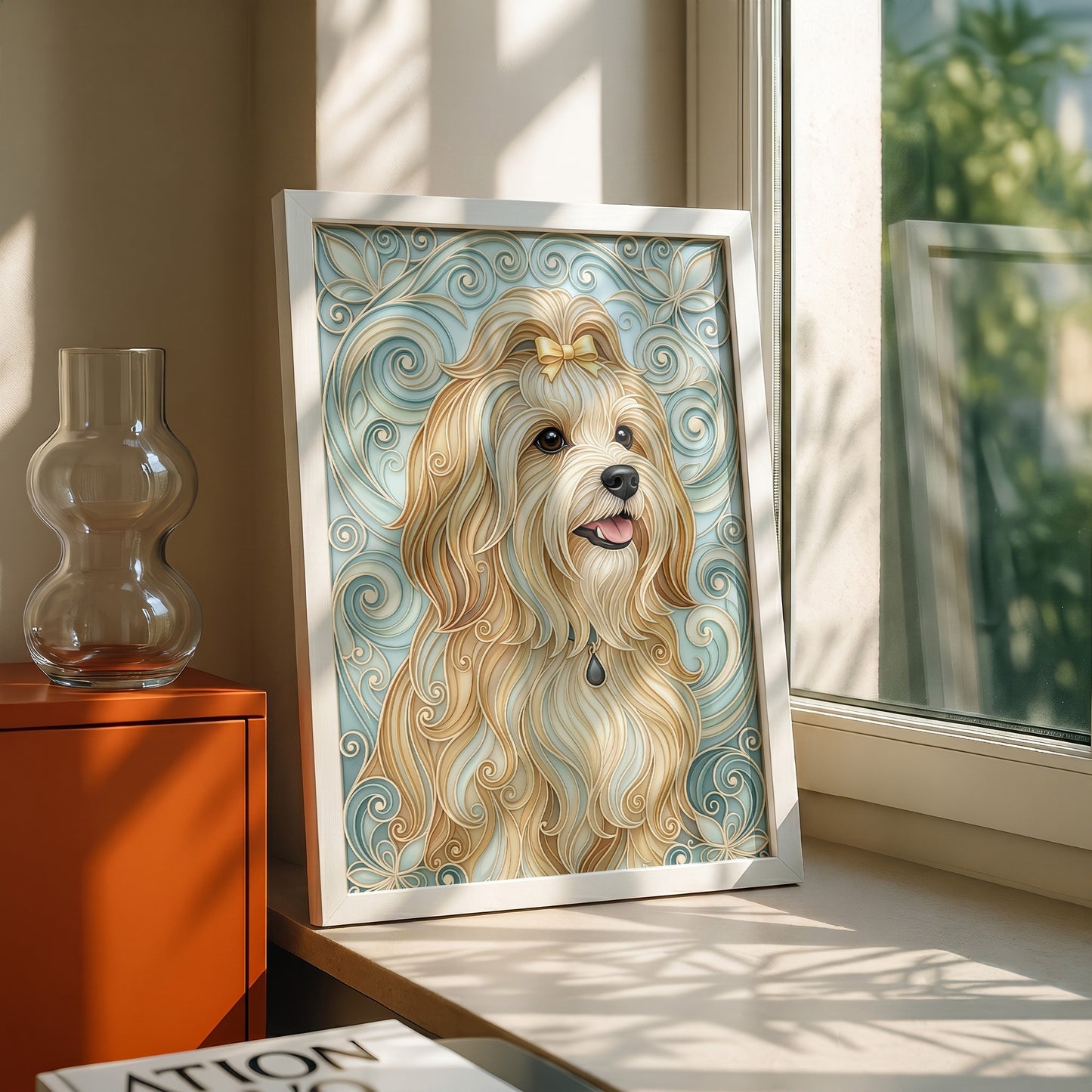 The Elegant Filigree – Custom Pet Portrait Wall Art