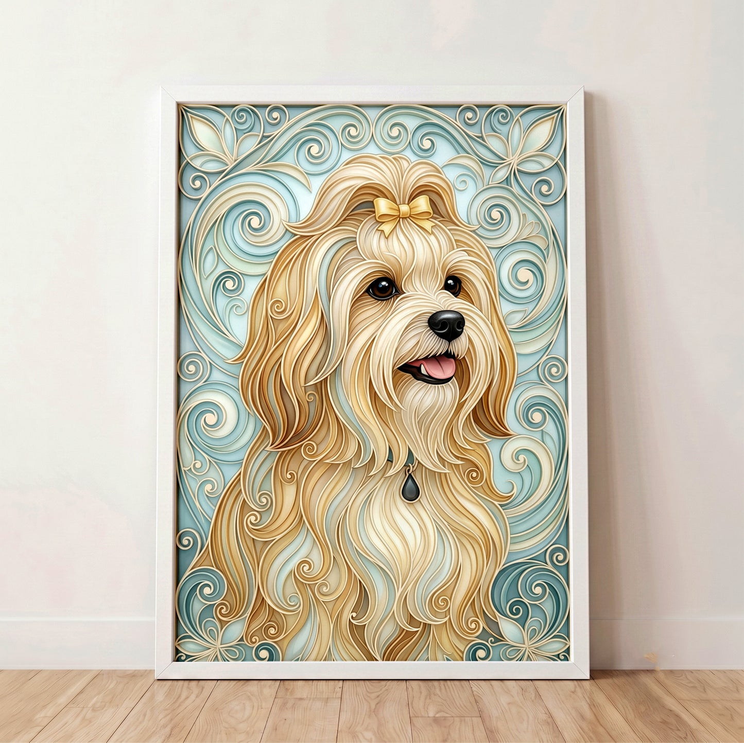 The Elegant Filigree – Custom Pet Portrait Wall Art