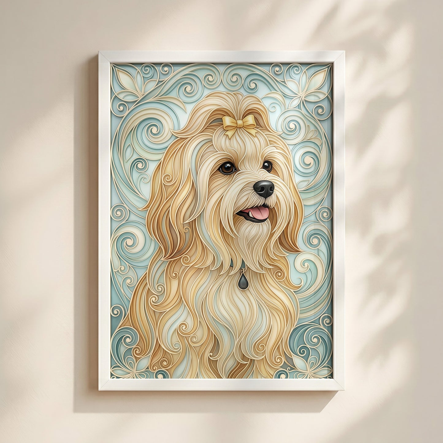The Elegant Filigree – Custom Pet Portrait Wall Art