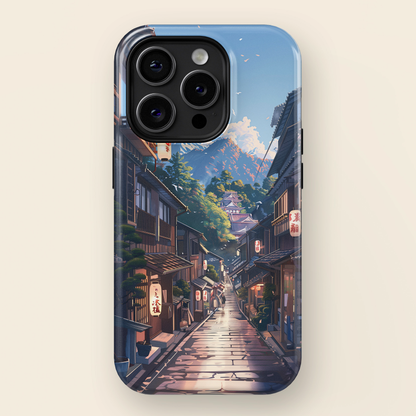 Anime Japanese Ancient Peaceful Village Design iPhone Case