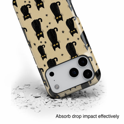 Black Cat Charm Design iPhone Case