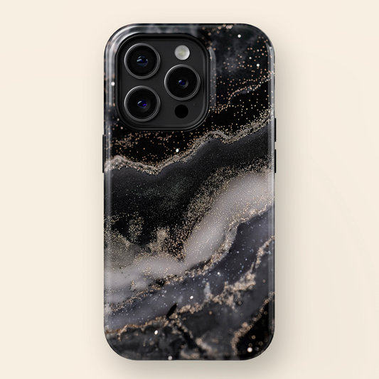 Luxury Black Marble Case for iPhone