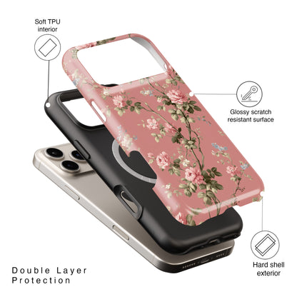 Blush Garden Design iPhone Case