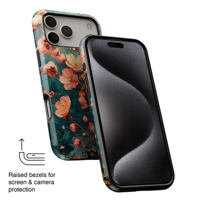 Sakura Cherry Blossom Oil Painting Design iPhone Case