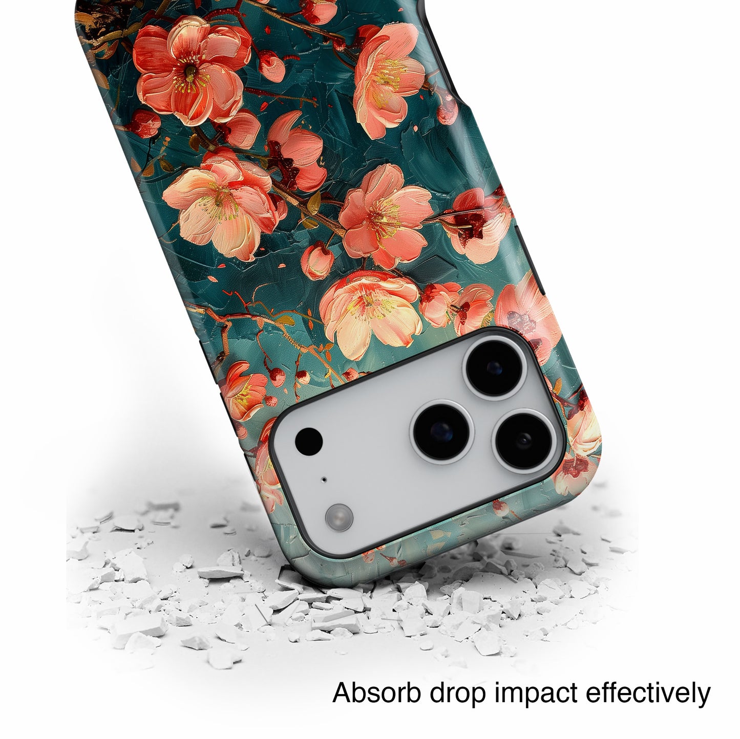 Sakura Cherry Blossom Oil Painting Design iPhone Case