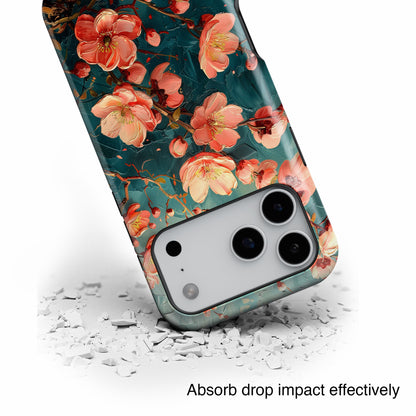 Sakura Cherry Blossom Oil Painting Design iPhone Case