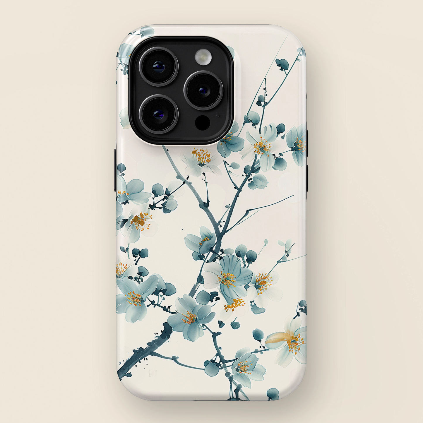 Jasmine Chinese Watercolour Design iPhone Case