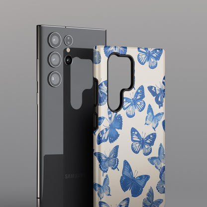 Chinoiserie Butterflies Design Samsung Phone Case