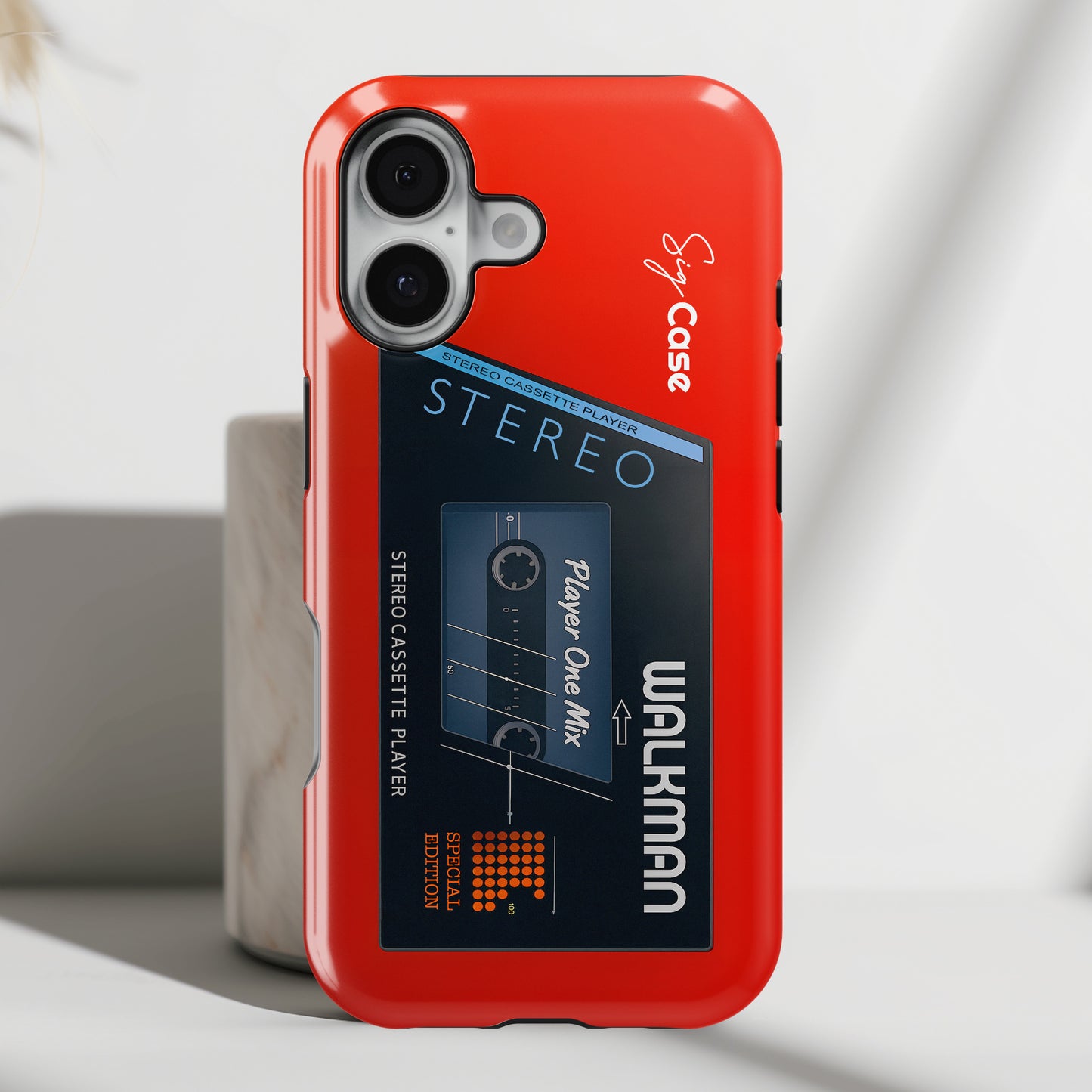 Classic Cassette Player Design iPhone Case