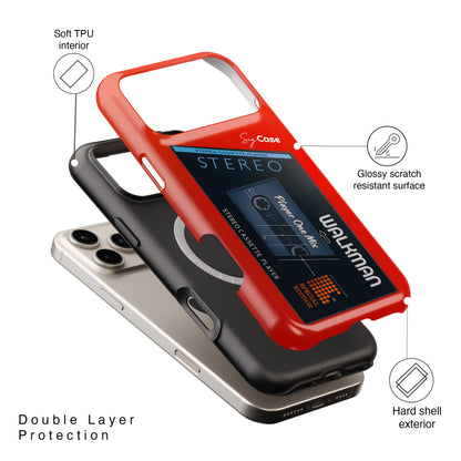 Classic Cassette Player Design iPhone Case