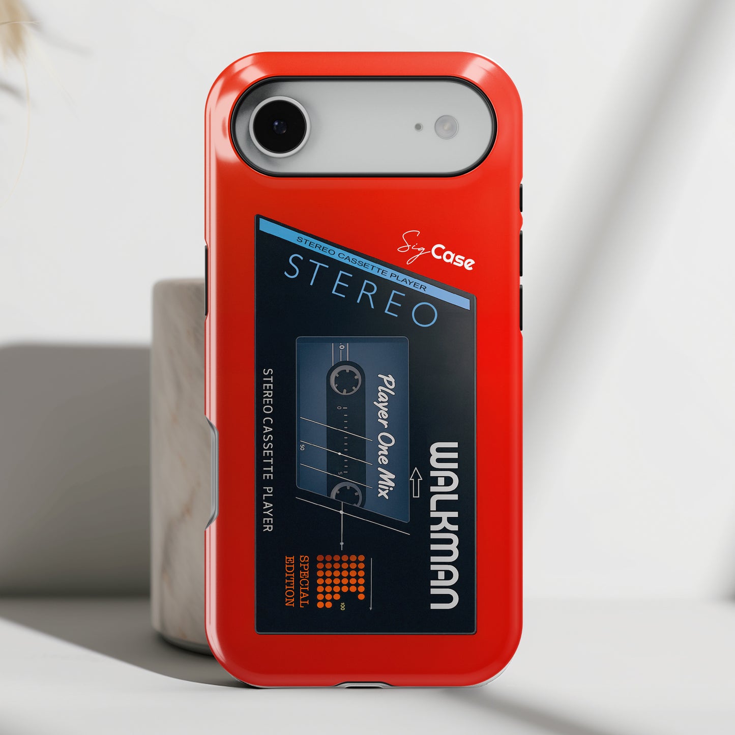 Classic Cassette Player Design iPhone Case