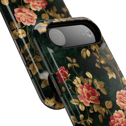 Crimson Bloom Design iPhone Case