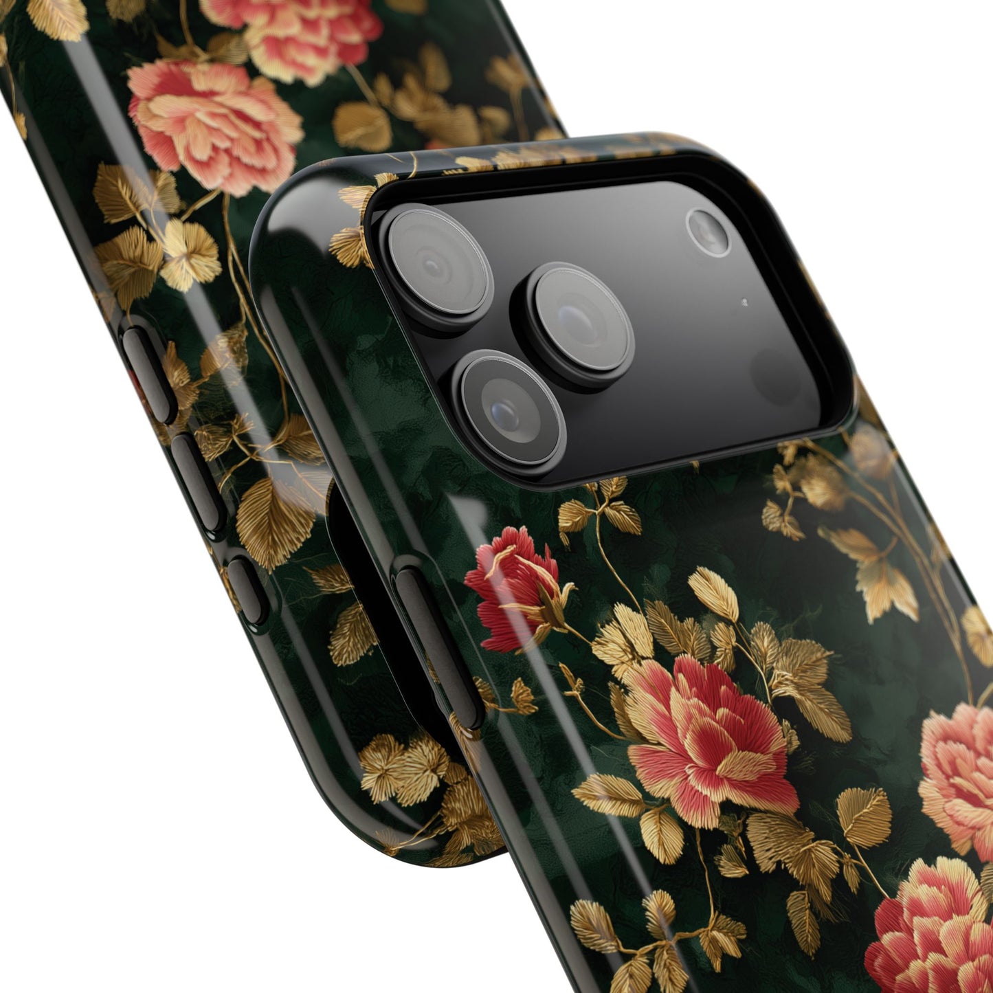 Crimson Bloom Design iPhone Case